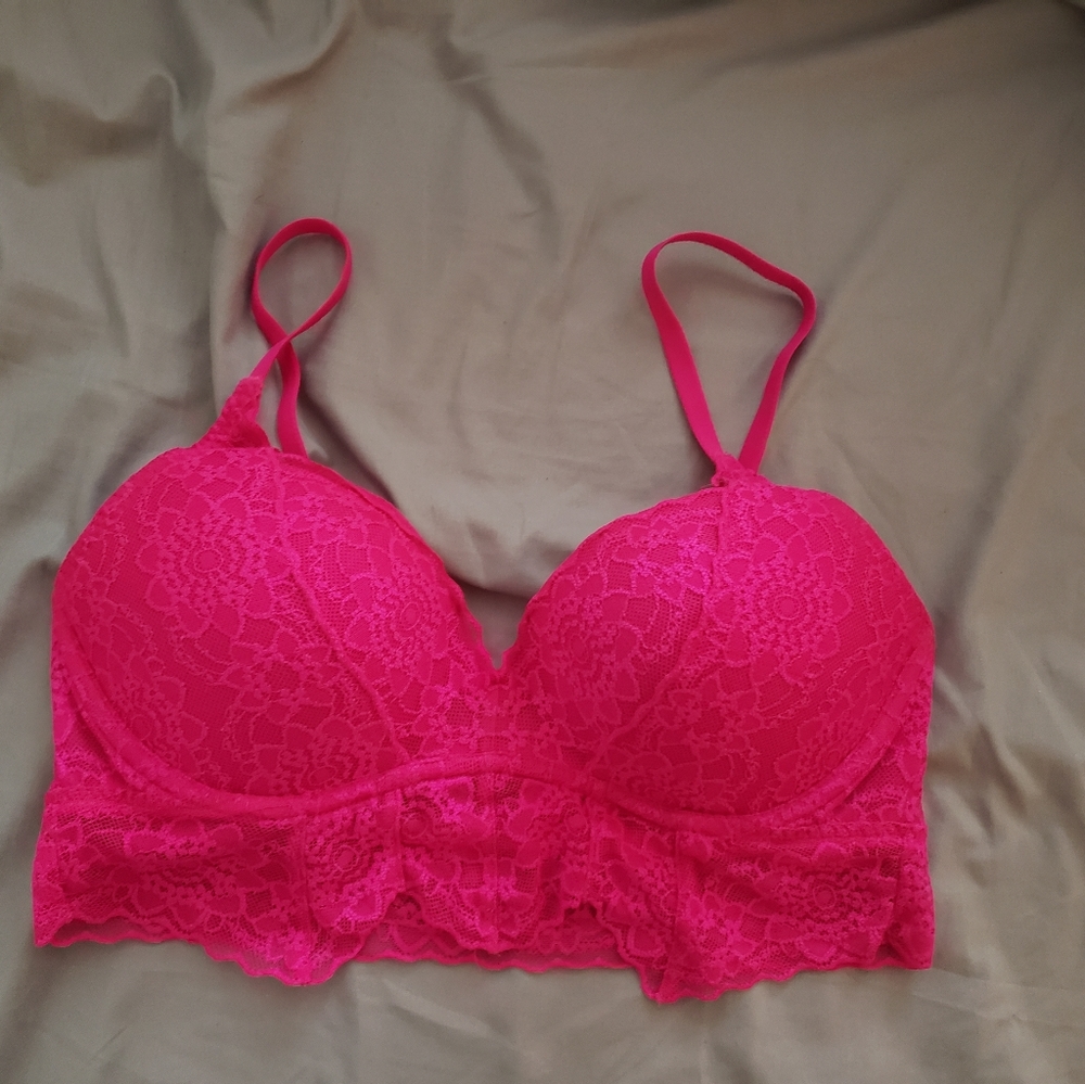 Victoria's Secret Pink lace bralette in medium